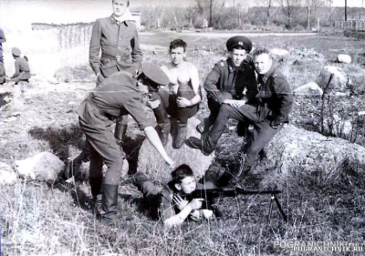 чистка оружия,май 1988г,ШСС Палдиски