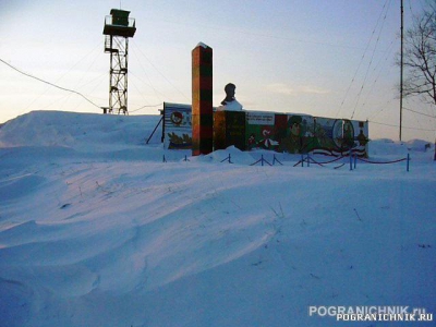 Хасанский пого,  участок Махалина, ритуальный городок зимой