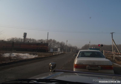 Гродековский ПогО. Вид с жд переезда