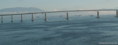 Рио. Мост через залив Гуанабара.
