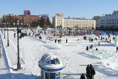 Хабаровск. Центральная площадь.