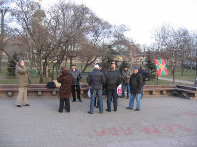 Москва - 20 декабря 2008 г. у памятника пограничникам