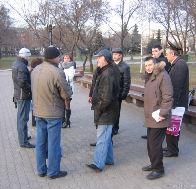 Москва - 20 декабря 2008 г. у памятника пограничникам