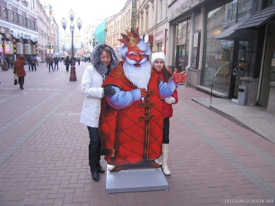 На Арбате. Новогоднее настроение.