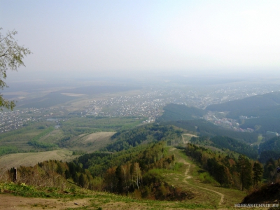 Вид Белокурихи(Алтай)с канатки.