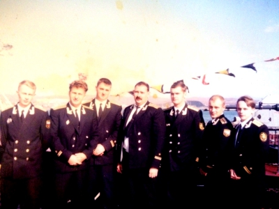 Офицерский состав ПСКР-809. 1999 год.