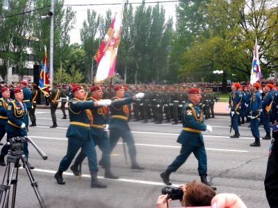 Донецк. День Победы. парад