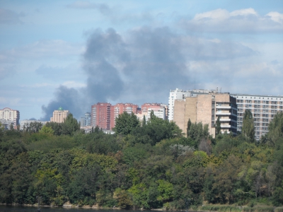 Донецк. обстрел украинской армией 30.08.2014