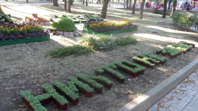 клумба в парке  "70 лет Победы"